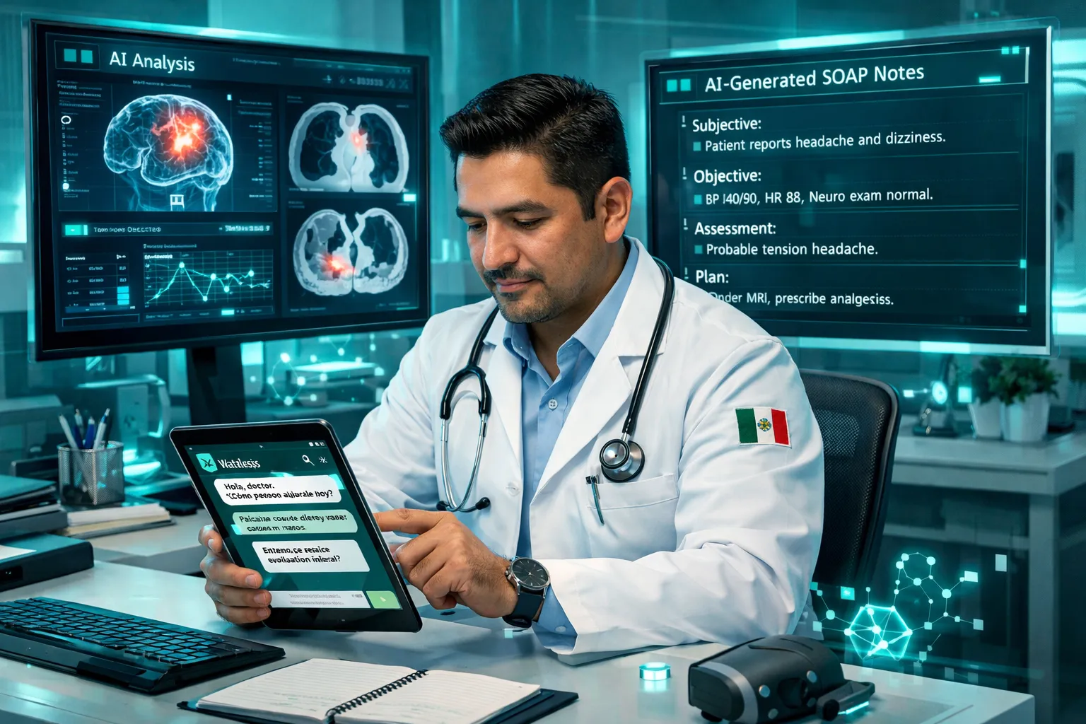 IA para Médicos en México 2026: 7 Herramientas de Inteligencia Artificial que Puedes Usar HOY en tu Consultorio